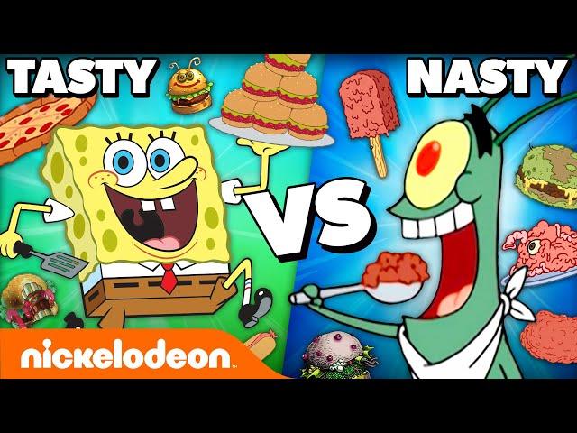 Krusty Krab vs. Chum Bucket: Whose Food Is Tastier?  | SpongeBob | Nicktoons