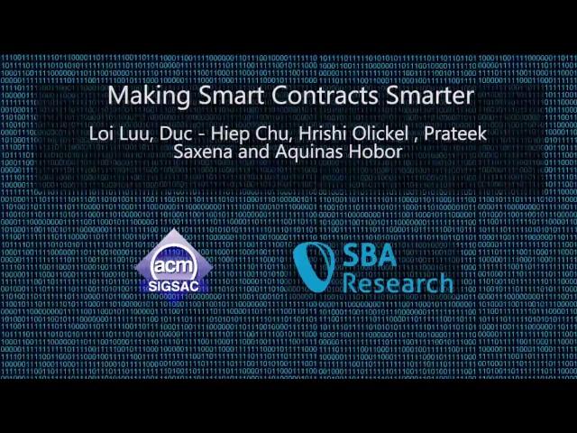 CCS 2016 - Making Smart Contracts Smarter