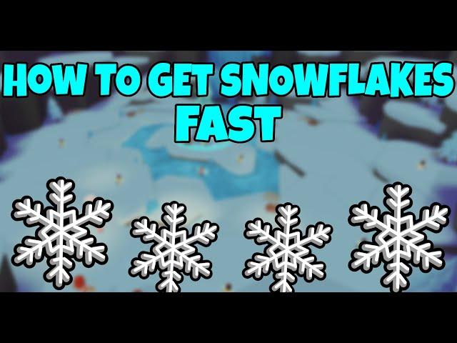 How To Get Snowflakes Fast!! Roblox Giant Simulator