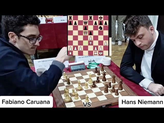 Fabiano Caruana Vs Hans Niemann | FIDE Grand Swiss • 2023