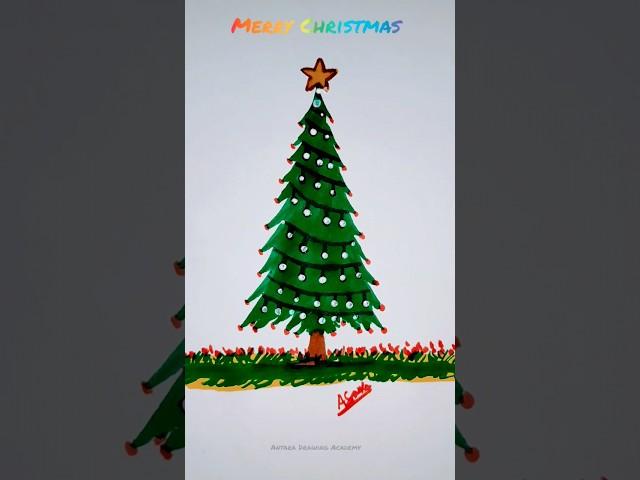 Christmas Tree  || Jingle bells || #shorts #merrychristmas #satisfying #creativeart