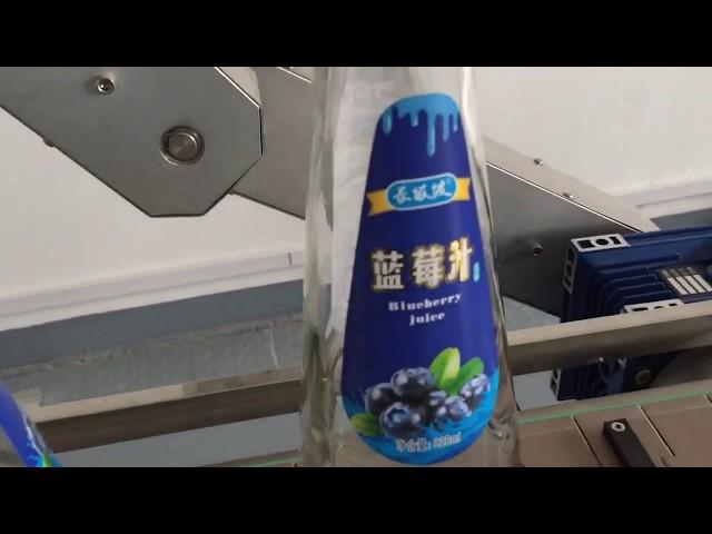 Conical Bottle Double Side Self Adhesive Labeler,two side labeling machine for juice