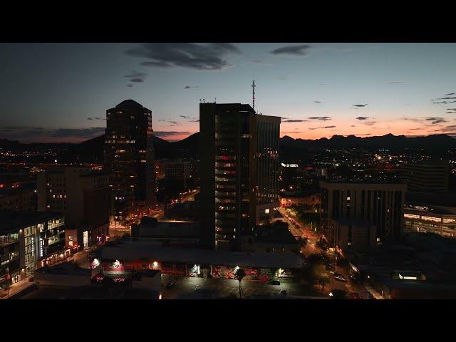 Tucson Arizona Drone Video downtown low light 5k Mavic 3 Desert Aerials