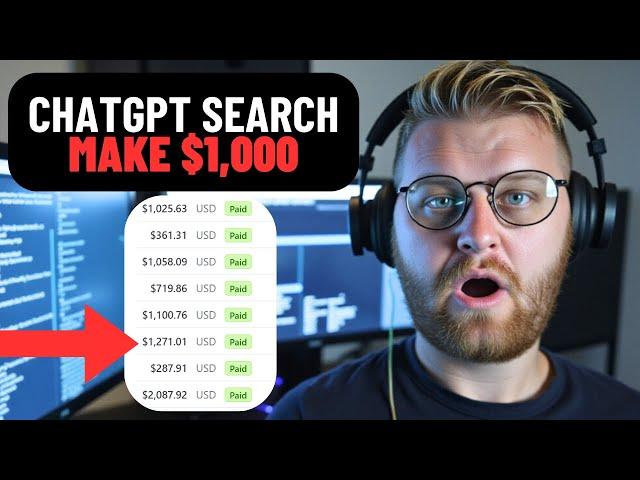 NEW ChatGPT Search Feature Makes $1,000 Daily (Make Money Online With ChatGPT)