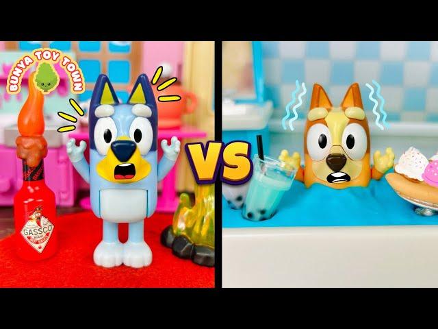 BLUEY and Bingo Hot vs Cold - Fire and Ice Opposite Story For Kids | Bluey Pretend Play Stories