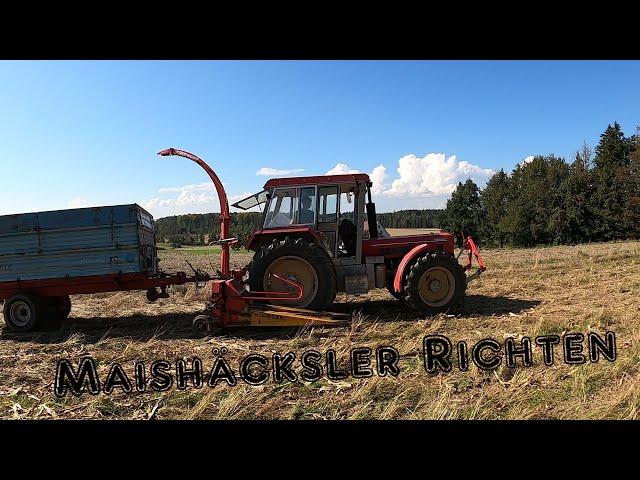 Maishäcksler herrichten | Neue LED Scheinwerder am Schlüter | Restle Agrar