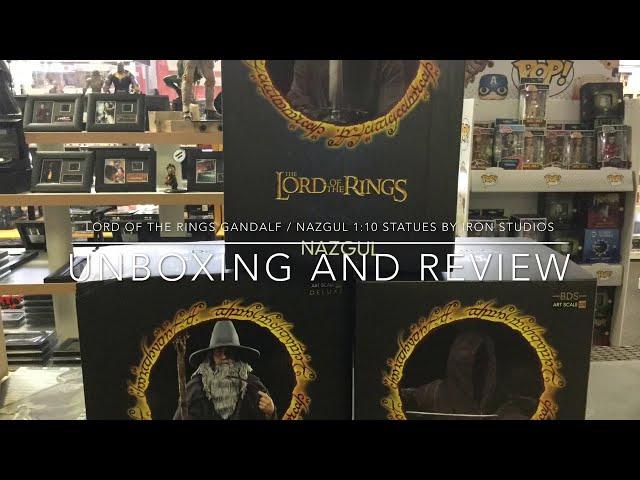 The Lord of the Rings Gandalf / Nazgul 1:10 Statues by Iron Studios Unboxing and Review