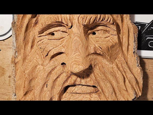 How to carve a woodspirit using Dremel & Dremel flex shaft.