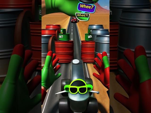 He Thought It Was Just Bollards… Then the Hands Dropped #shorts #beamngdrive #automobile #animation