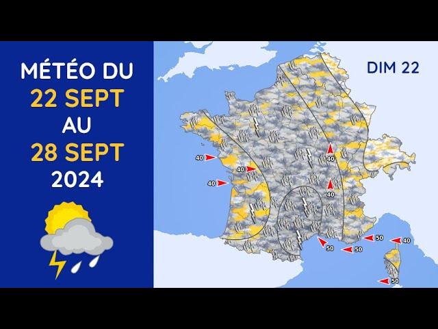 Météo du Dimanche 22 au Samedi 28 Septembre 2024