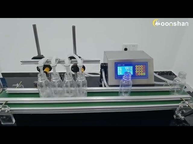 Moonshan 4-Head Automatic Liquid Filling Line - Desktop Version