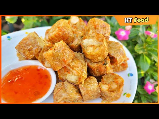 Cách Làm CHẢ GIÒ TRIỀU CHÂU Giòn Ngon Chuẩn Vị Nhất Của Người Hoa - Teochew Crispy Rolls - KT Food