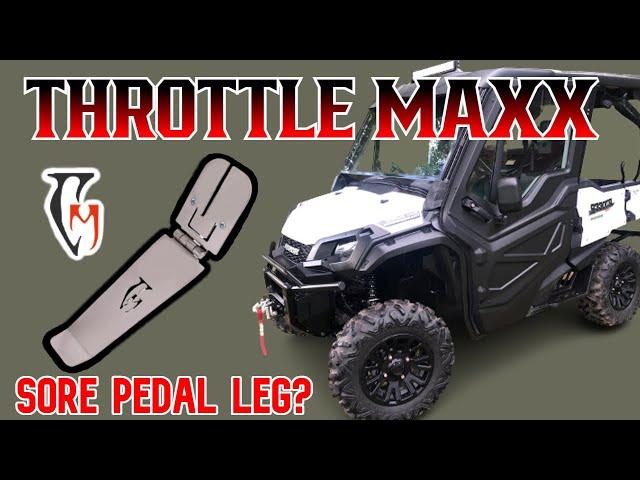 THROTTLE MAXX - ERGONOMIC GAS PEDAL EXTENSION - INSTALL AND REVIEW | 2021 HONDA PIONEER 1000-5 | SXS