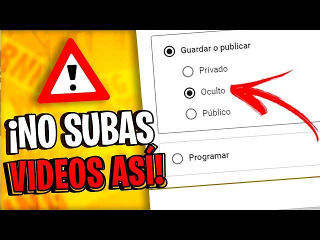 Cómo SUBIR UN VIDEO a YouTube de FORMA CORRECTA en 2024 (ACTUALIZADO)