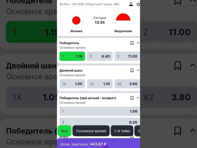 Япония - Индонезия #футбол #прогнозиставканаспорт #football #ставки #чемпионатмира2026