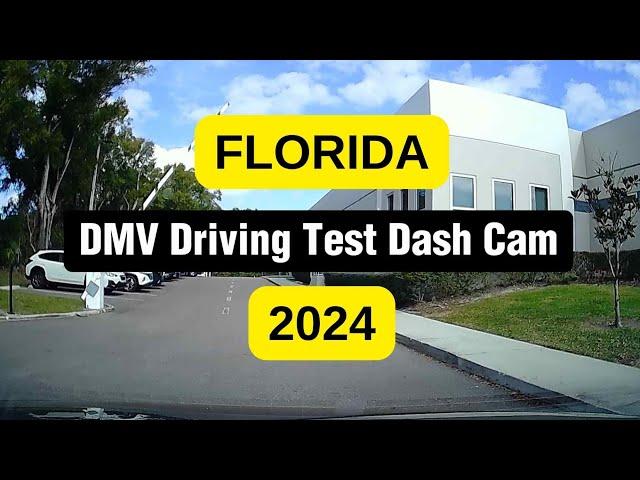 DMV Driving Test Dash Cam | FLORIDA 2024 | REAL DRIVING TEST