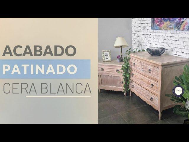 Como Aplicar PATINA BLANCA en un mueble de Madera