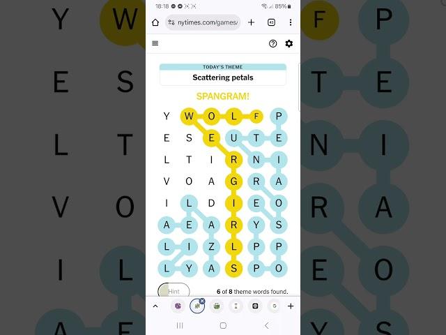 Strands! A spot of female flower power? (13 June 25) #speedsolving #wordgames
