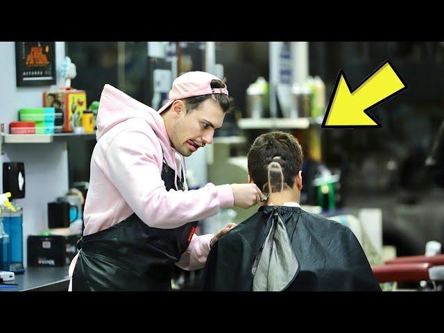 FAKE BARBER PRANK | GIVING STRANGERS BAD HAIRCUTS!!