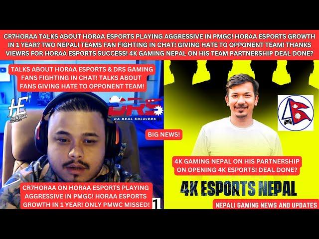 @cr7horaaYT ON @HoraaEsportsOfficial TARGET IN GC!DRS & HORAA FANS ISSUE? @4KGamingNepalPARTNERSHIP?