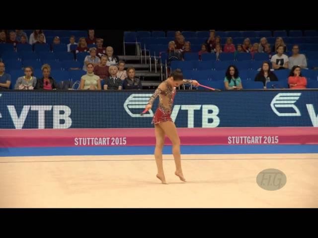 Sara Mohamed ROSTOM (EGY) 2015 Rhythmic Worlds Stuttgart - Qualifications Clubs