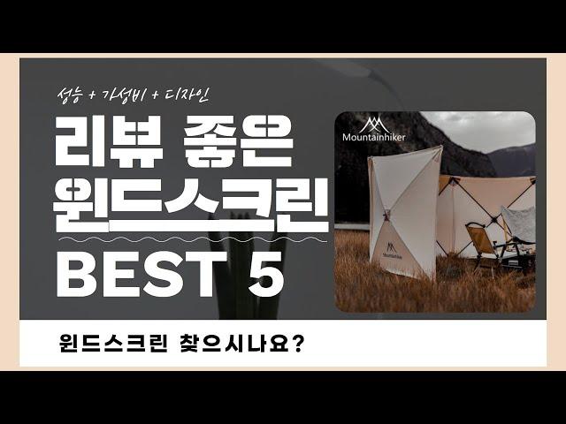 윈드스크린 추천 BEST 5! (실사용 리뷰 기준으로 정리)