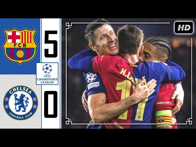 Barcelona vs Chelsea 5-0 • Champions League Highlights & All Goals 2024 • Hasil Bola Tadi Malam