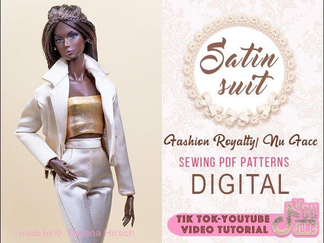 Sewing tutorial. Pants with pockets, trousers, suit for Integrity toys dolls.