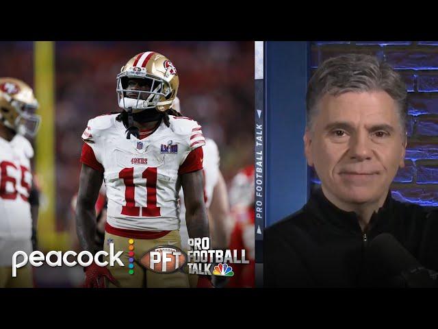 49ers GM John Lynch on the Brandon Aiyuk, Trent Williams situations | Pro Football Talk | NFL on NBC