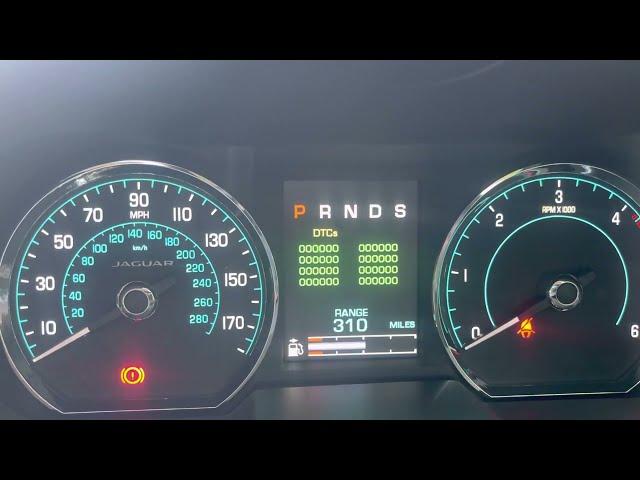 Jaguar XF Hidden Menu Dashboard Gauges Lights DTC Check Gauge Sweep Tell Tales Engineering Mode