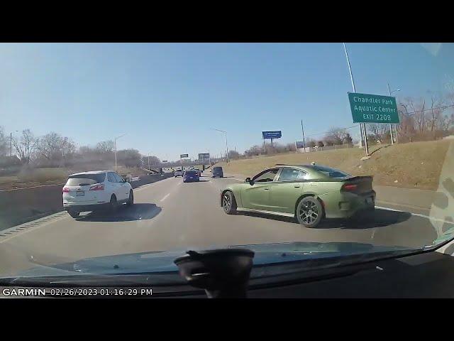 DashCam: Stolen Hellcat Crashes In Detroit; Other Stolen Vehicle Reverses on Hwy to Scoop up Homie