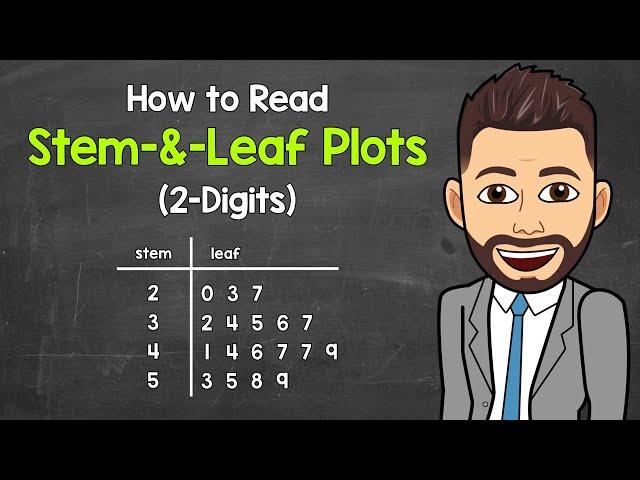 How to Read a Stem-and-Leaf Plot (2-Digits) | Math with Mr. J