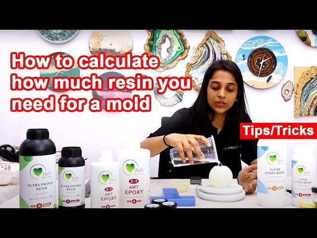 How to calculate how much resin you need for UNDEFINED SILICONE MOLDS | Resin for beginners