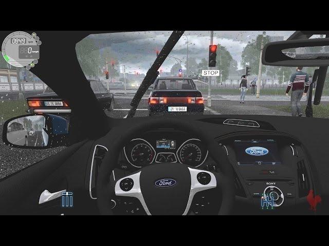 City Car Driving - Ford Focus ST MK3 | Rainy Drive