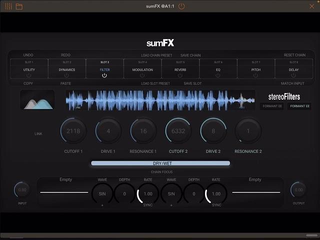 sumFX - Modular Multi-FX Processor by @oscaudio (iOS version demo)