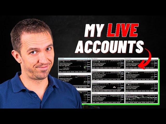 My Live accounts with the Top 10 Robots App