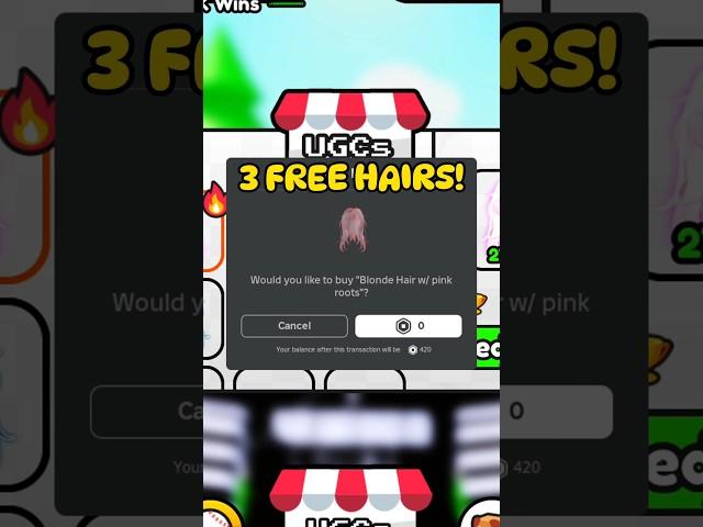 3 Free Roblox Hairs Event!