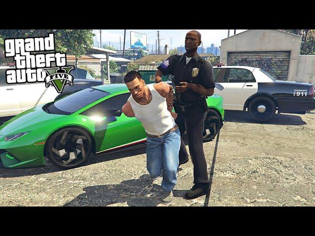 CJ FROM SAN ANDREAS ARRESTED BY OFFICER TENPENNY IN GTA 5!!!