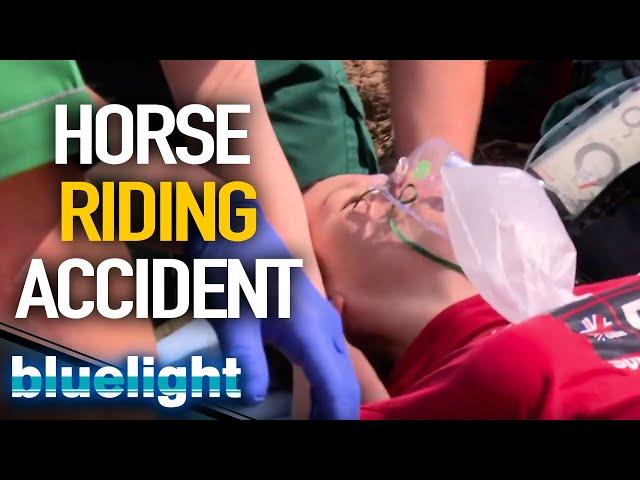 Fallen off a HORSE (Helicopter Rescue) | Air Ambulance ER | Blue Light: Police & Emergency