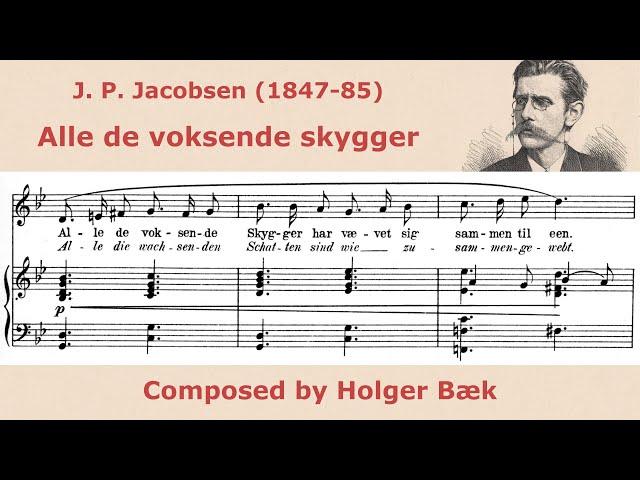 Holger Bæk - Alle de voksende skygger - for solo voice (digital flute/piano)