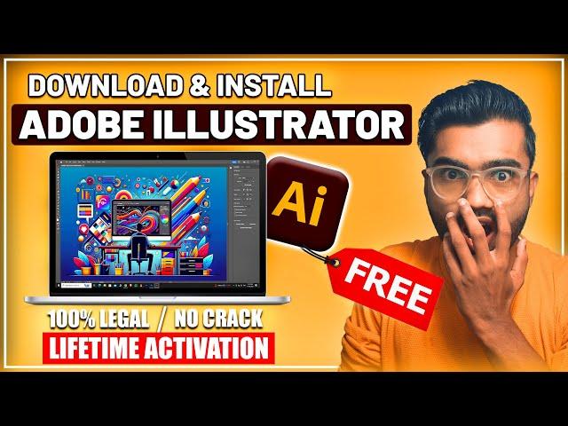 How to Download Adobe Illustrator for FREE in PC & Laptop (2024) (No Crack / 100% Legal)