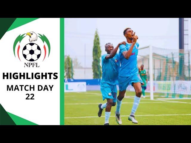 Nigeria Premier Football League | Match Day 22 Highlights - NPFL 2024/25