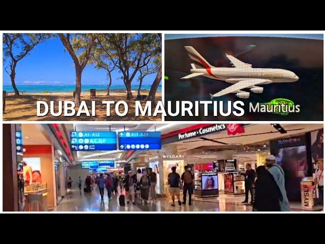 DUBAI AIRPORT DEPARTURE TO MAURITIUS  TRAVEL VLOG