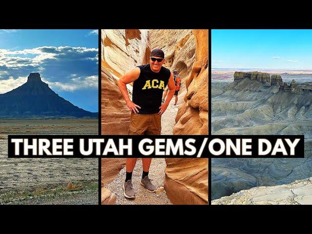 Little Wild Horse Canyon, Factory Butte and Moonscape Overlook in Southern Utah