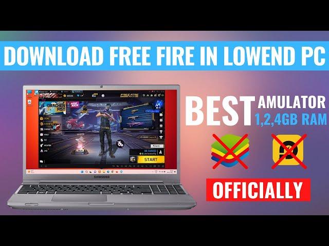 how to download free fire max in lowend laptop or pc | free fire kaise download kare 2gb ram pc mei