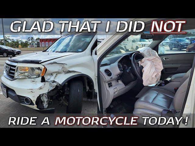 Honda Pilot rear-ended at over 100 MPH // So GLAD to be a CAGER today