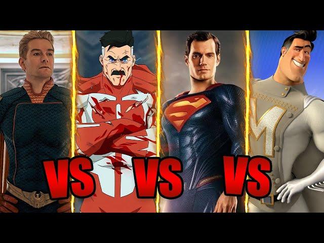 Superman VS Omni-Man VS Homelander VS Metro Man | Who Will Win?