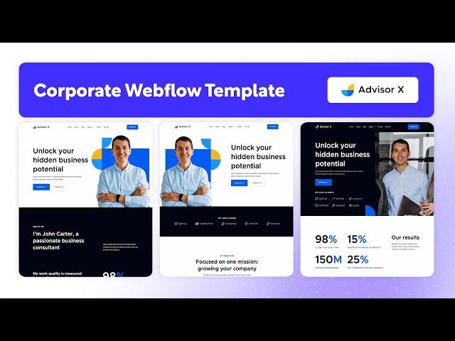 Corporate Website Template | Advisor X - BRIX Templates