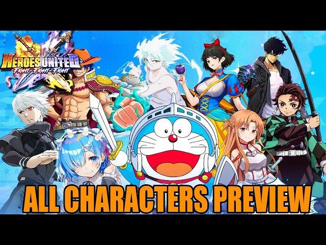 Heroes United: Fight - Fight - Fight Gameplay - All Characters Preview