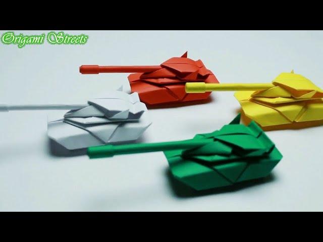 How to make an origami tank out of paper